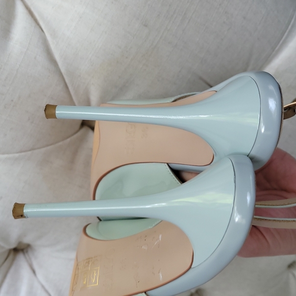 Estego Made in Italy Tiffany color heels - Picture 4 of 8